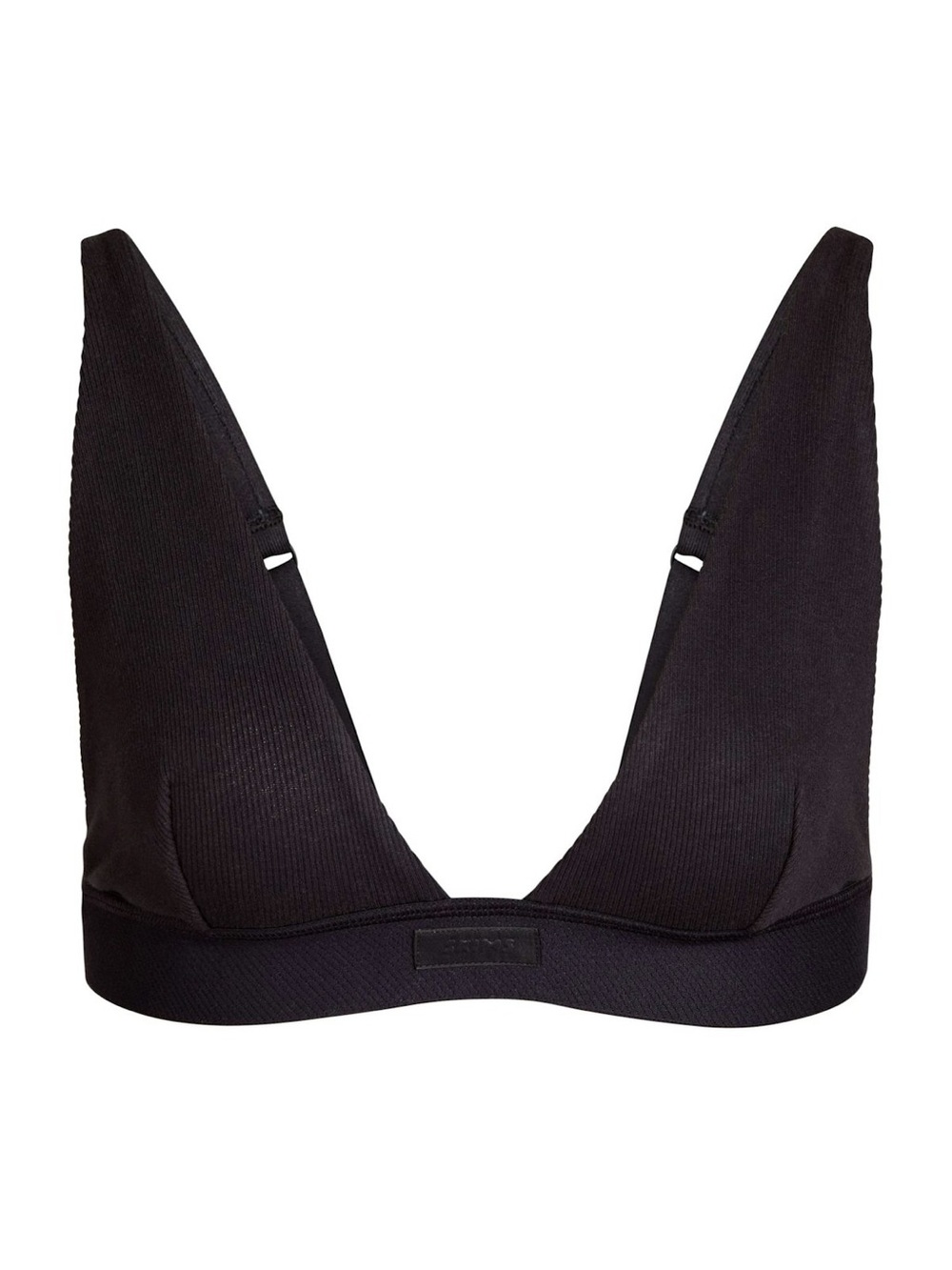 SKIMS Black Deep V Plunge Bralette